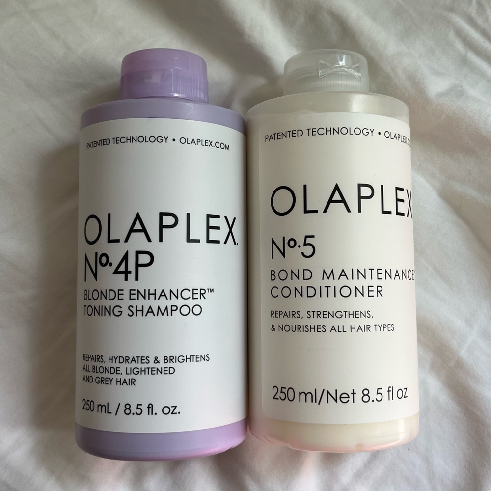 Olaplex 4P shampoo and No. 5 Conditioner